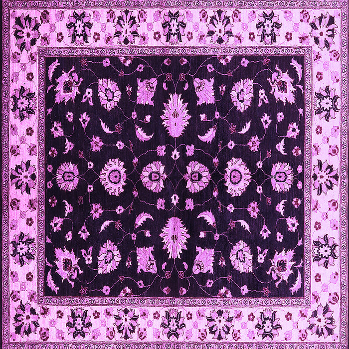 Square Oriental Purple Traditional Rug, urb2880pur