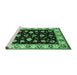 Sideview of Machine Washable Oriental Emerald Green Traditional Area Rugs, wshurb2880emgrn