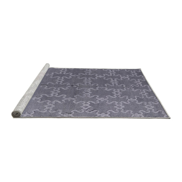 Sideview of Machine Washable Industrial Modern Grape Purple Rug, wshurb2881
