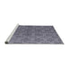 Sideview of Machine Washable Industrial Modern Grape Purple Rug, wshurb2881