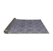 Sideview of Mid-Century Modern Purple Oriental Rug, urb2881