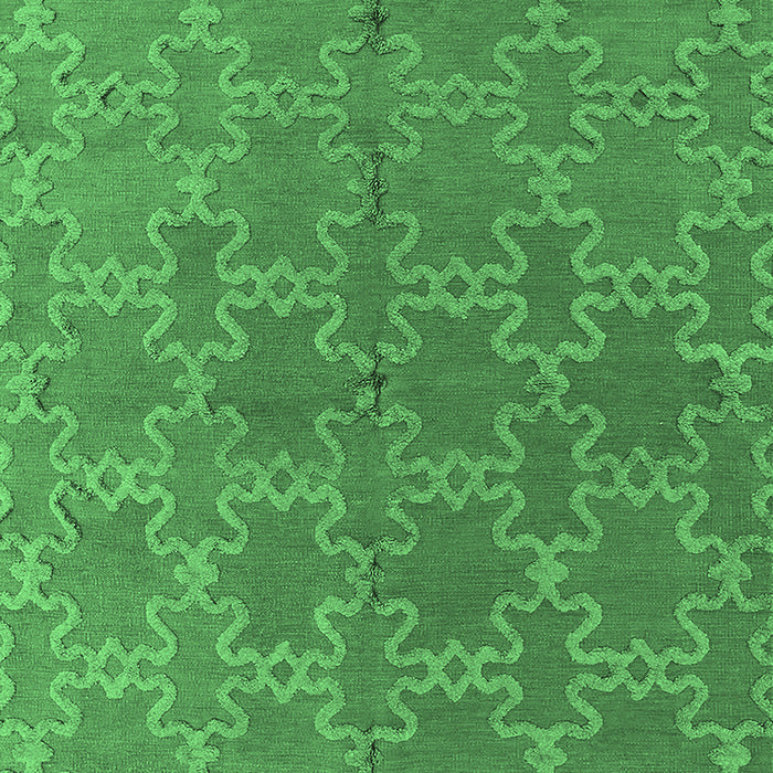 Oriental Emerald Green Industrial Rug, urb2881emgrn