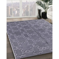 Mid-Century Modern Purple Oriental Rug, urb2881