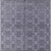 Square Machine Washable Industrial Modern Grape Purple Rug, wshurb2881