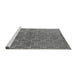 Sideview of Machine Washable Oriental Gray Industrial Rug, wshurb2881gry
