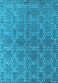 Oriental Light Blue Industrial Rug, urb2881lblu