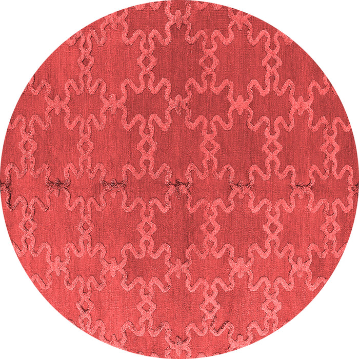 Machine Washable Oriental Red Industrial Rug, wshurb2881red