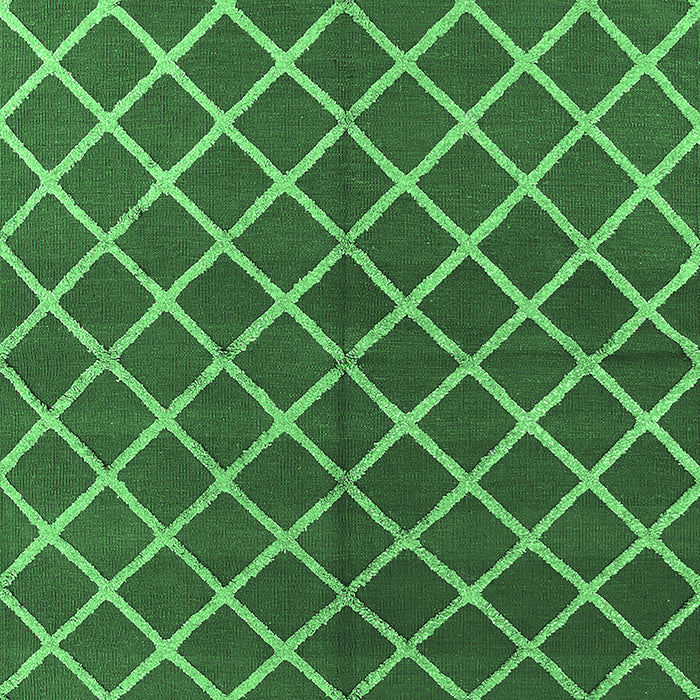 Machine Washable Oriental Emerald Green Industrial Area Rugs, wshurb2882emgrn