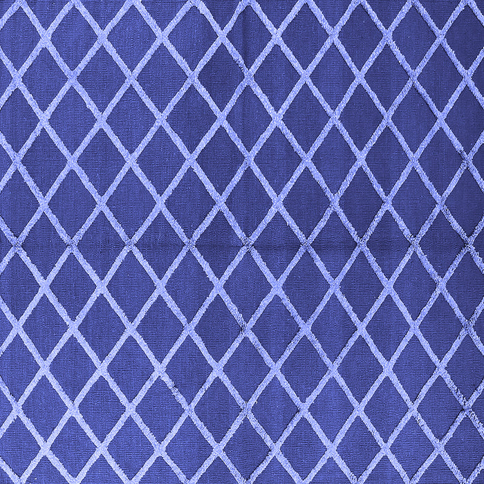 Square Machine Washable Oriental Blue Industrial Rug, wshurb2882blu