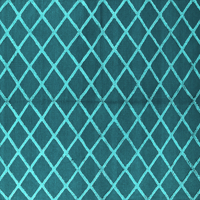 Square Oriental Turquoise Industrial Rug, urb2882turq