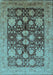 Oriental Light Blue Traditional Rug, urb2883lblu