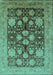 Oriental Turquoise Traditional Rug, urb2883turq