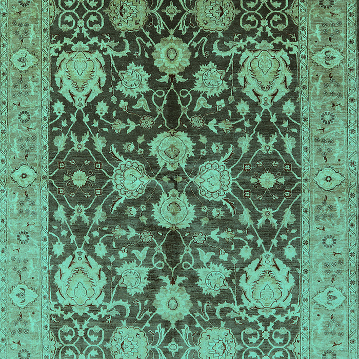 Oriental Turquoise Traditional Rug, urb2883turq