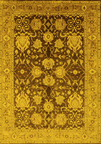 Oriental Yellow Traditional Rug, urb2883yw