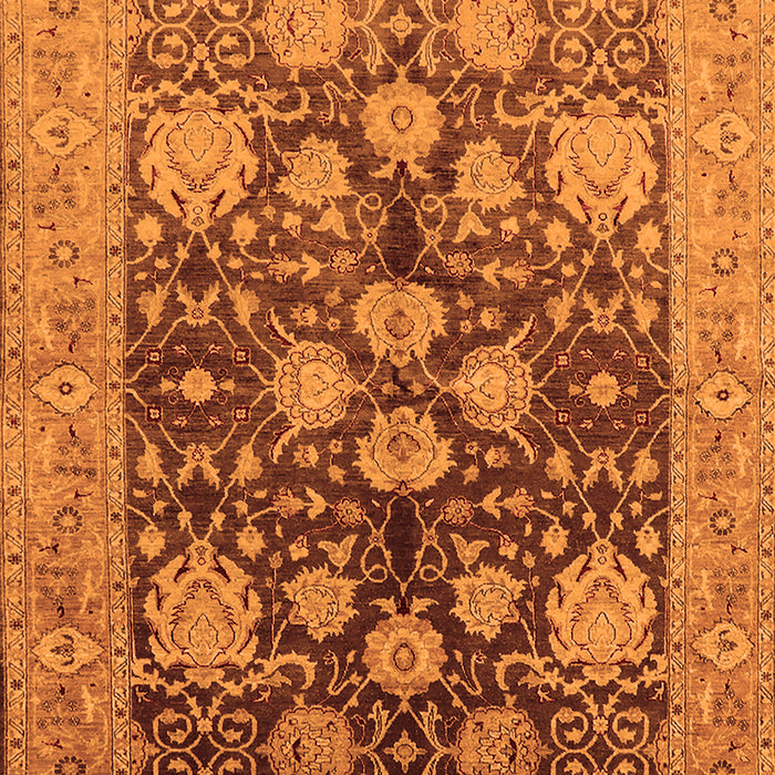 Oriental Orange Traditional Rug, urb2883org