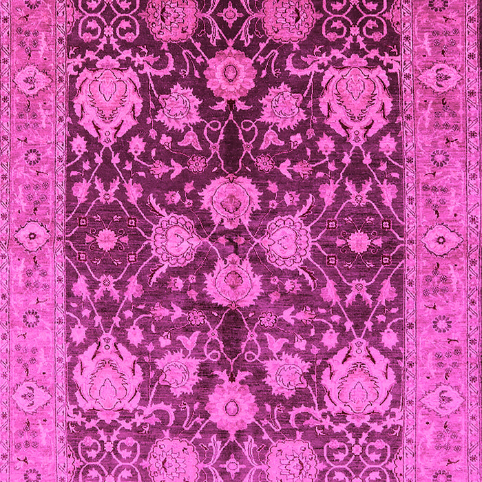 Machine Washable Oriental Pink Traditional Rug, wshurb2883pnk