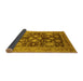 Sideview of Oriental Yellow Traditional Rug, urb2883yw