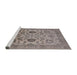 Sideview of Machine Washable Industrial Modern Puce Purple Rug, wshurb2884