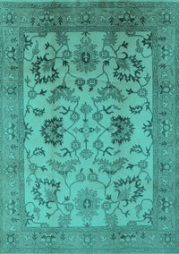 Oriental Turquoise Traditional Rug, urb2884turq