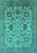 Oriental Turquoise Traditional Rug, urb2884turq