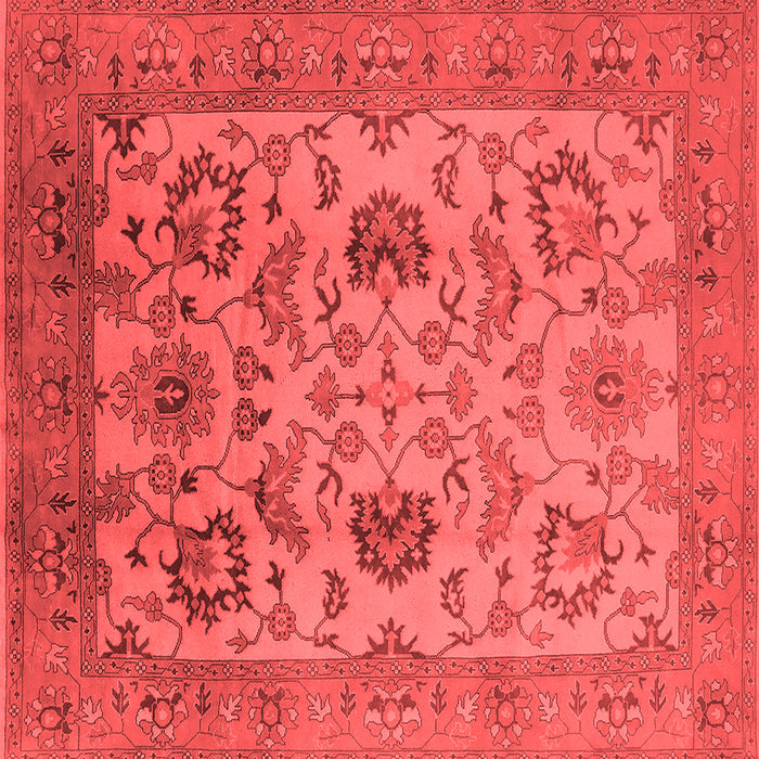 Machine Washable Oriental Red Traditional Rug, wshurb2884red