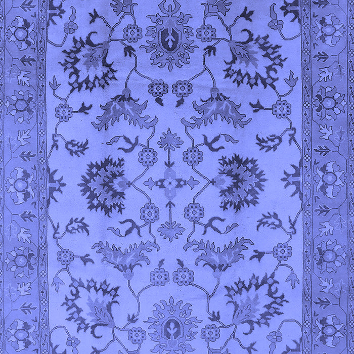 Machine Washable Oriental Blue Traditional Rug, wshurb2884blu