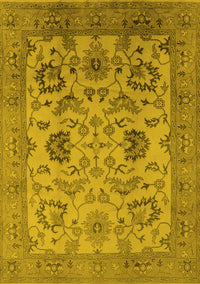 Oriental Yellow Traditional Rug, urb2884yw