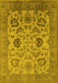 Oriental Yellow Traditional Rug, urb2884yw