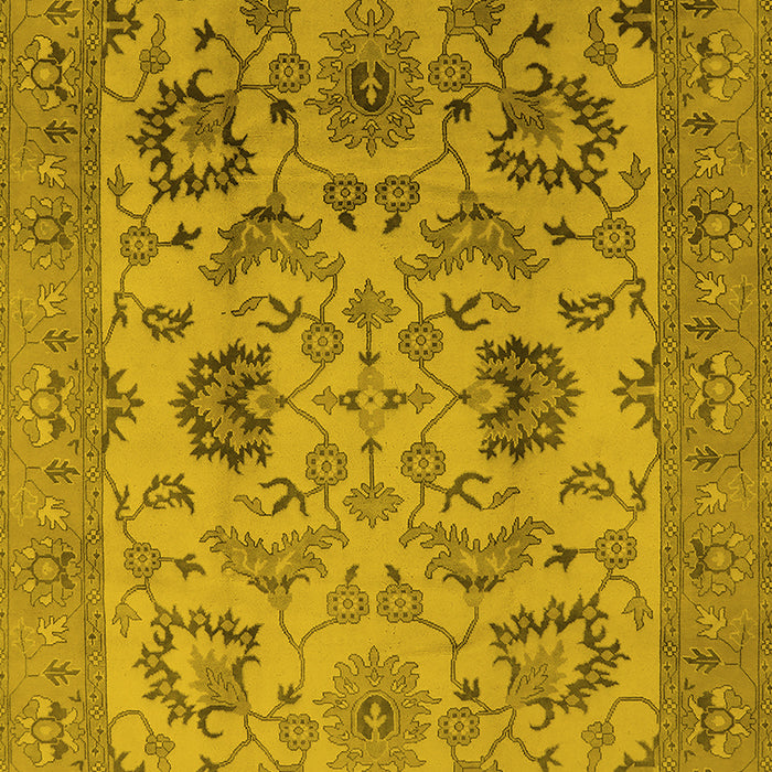 Oriental Yellow Traditional Rug, urb2884yw