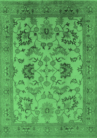 Oriental Emerald Green Traditional Rug, urb2884emgrn