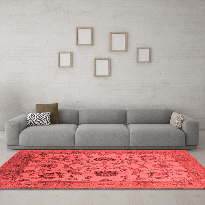 Traditional Red Washable Rugs