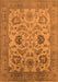 Oriental Orange Traditional Rug, urb2884org