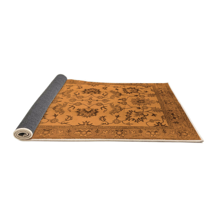 Sideview of Oriental Orange Traditional Rug, urb2884org