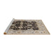 Sideview of Machine Washable Industrial Modern Dark Brown Rug, wshurb2885