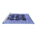 Sideview of Machine Washable Oriental Blue Traditional Rug, wshurb2885blu