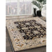 Machine Washable Industrial Modern Dark Brown Rug in a Family Room, wshurb2885