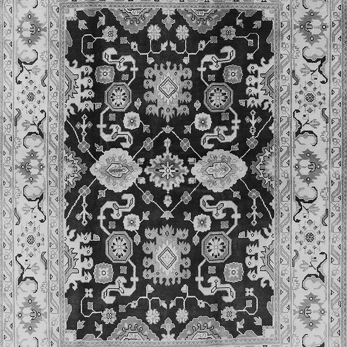 Machine Washable Oriental Gray Traditional Rug, wshurb2885gry