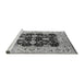 Sideview of Machine Washable Oriental Gray Traditional Rug, wshurb2885gry