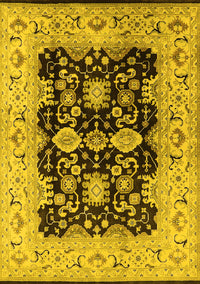 Oriental Yellow Traditional Rug, urb2885yw