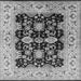 Square Oriental Gray Traditional Rug, urb2885gry