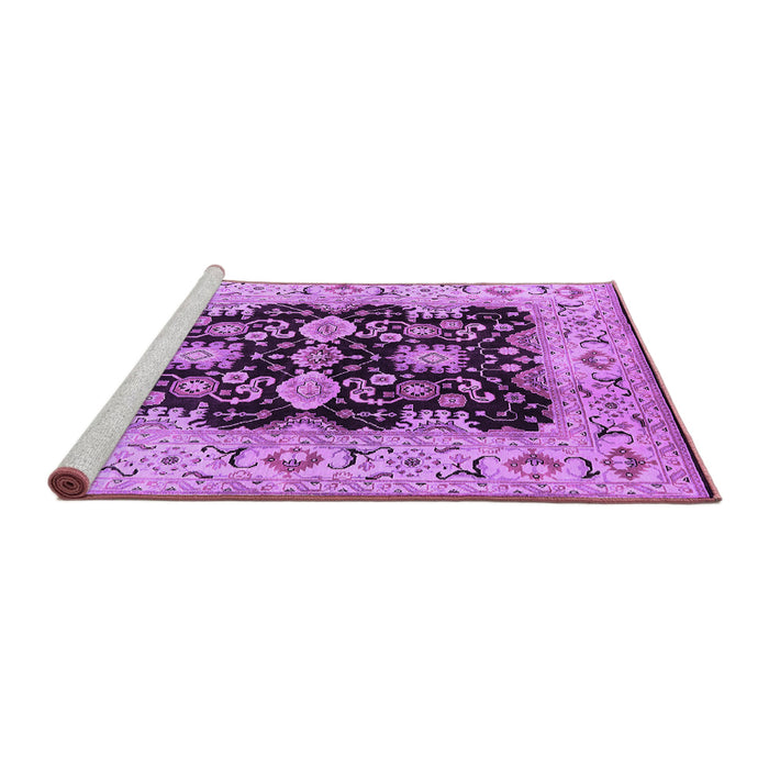 Sideview of Machine Washable Oriental Purple Traditional Area Rugs, wshurb2885pur