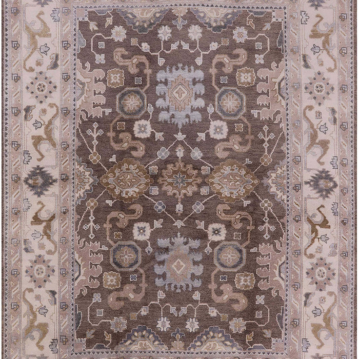 Mid-Century Modern Puce Purple Oriental Rug, urb2886