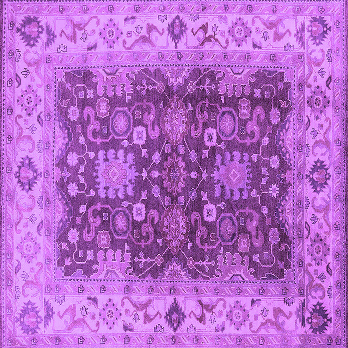 Square Oriental Purple Traditional Rug, urb2886pur