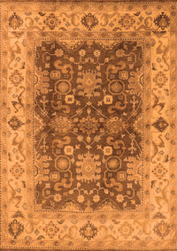 Oriental Orange Traditional Rug, urb2886org