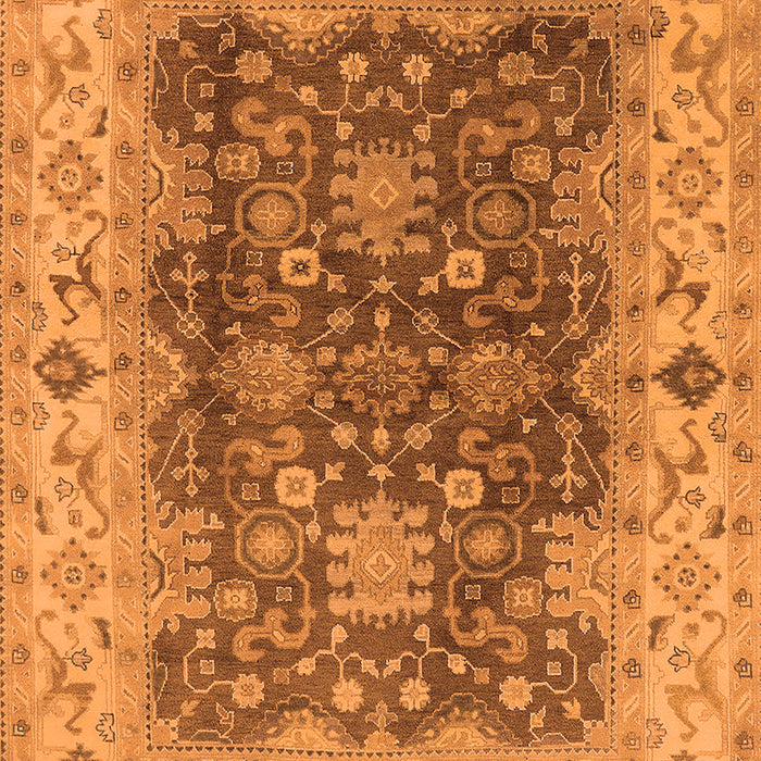 Oriental Orange Traditional Rug, urb2886org