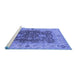 Sideview of Machine Washable Oriental Blue Traditional Rug, wshurb2886blu