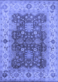 Oriental Blue Traditional Rug, urb2886blu