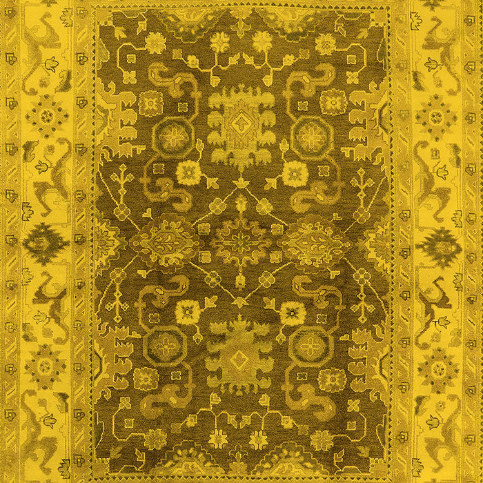 Oriental Yellow Traditional Rug, urb2886yw