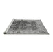 Sideview of Machine Washable Oriental Gray Traditional Rug, wshurb2886gry