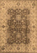 Machine Washable Oriental Brown Traditional Rug, wshurb2886brn